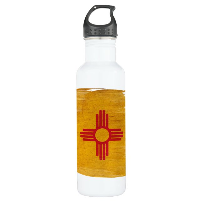 New Mexico Flag 710 Ml Water Bottle (Front)