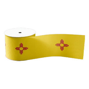 New Mexico Flag & America States USA travel/sports Grosgrain Ribbon