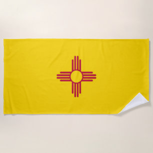 New Mexico flag Beach Towel