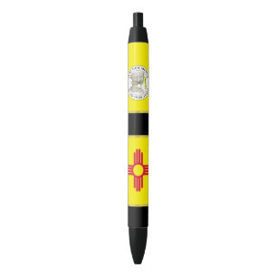 New Mexico flag Black Ink Pen