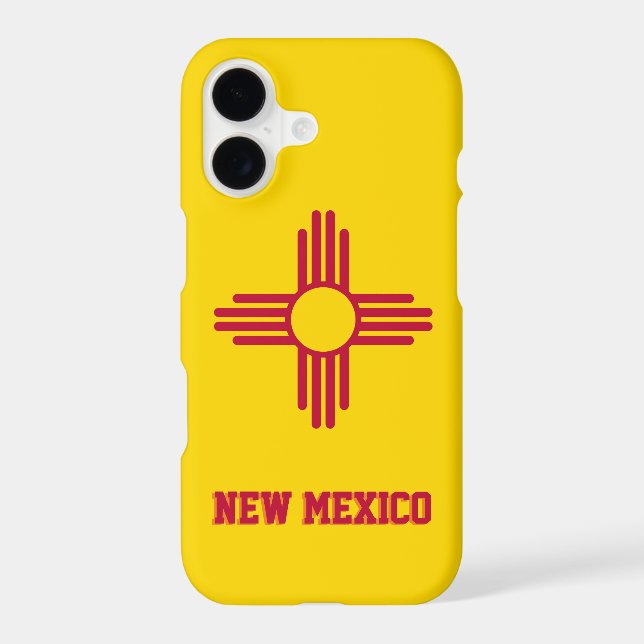 New Mexico Flag case, New Mexico fashion /sports (Back)