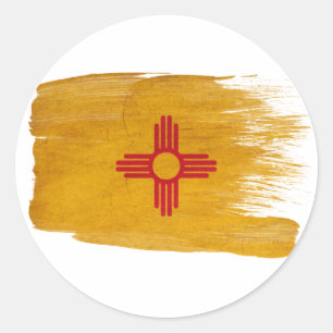New Mexico Flag Classic Round Sticker
