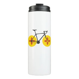 New Mexico Flag Cycling Thermal Tumbler