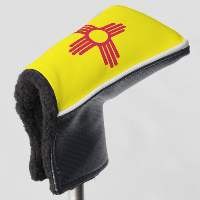 New Mexico flag Golf Head Cover (3/4 Front)