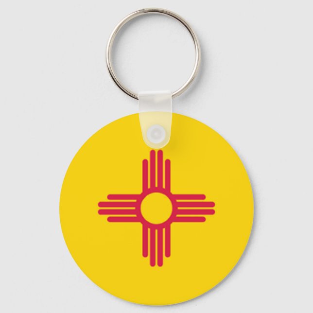 New Mexico Flag Key Ring (Front)