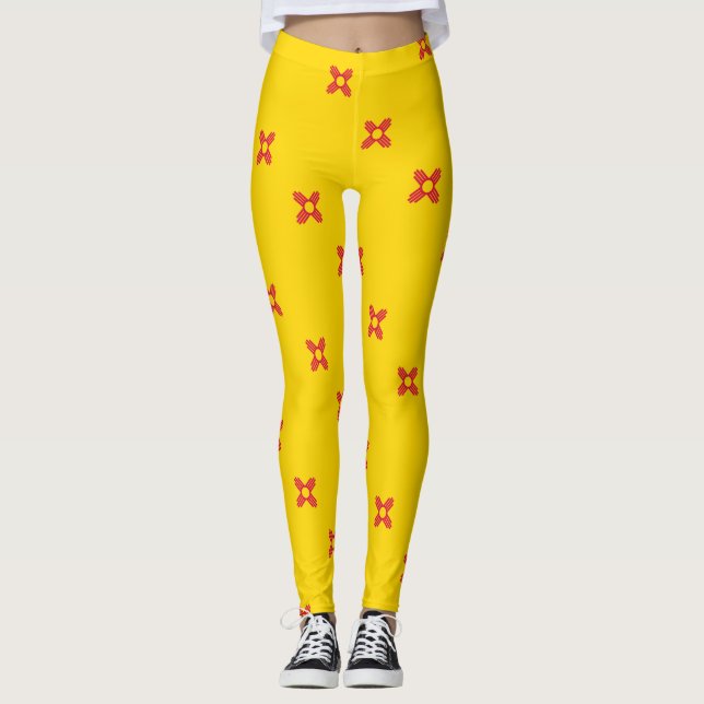 New Mexico flag Leggings (Front)