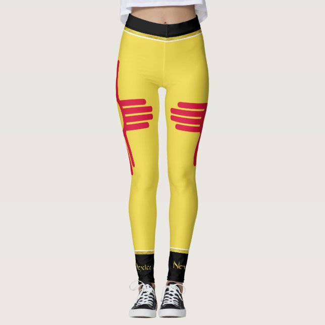 New Mexico flag Leggings (Front)