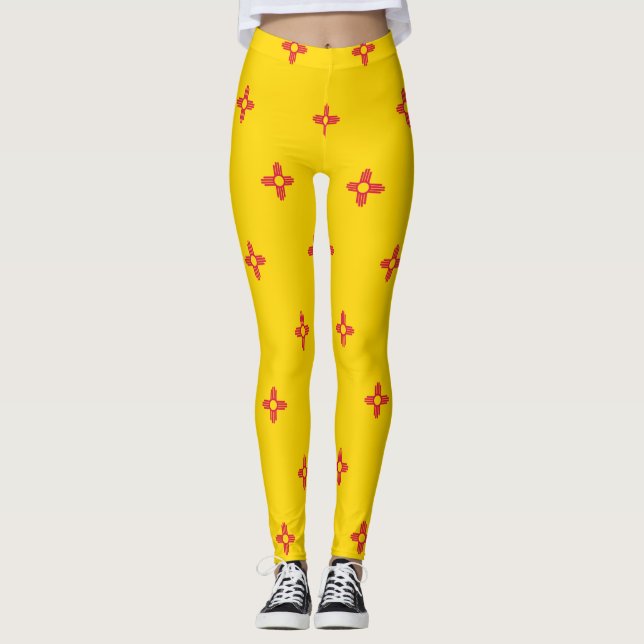 New Mexico flag Leggings (Front)
