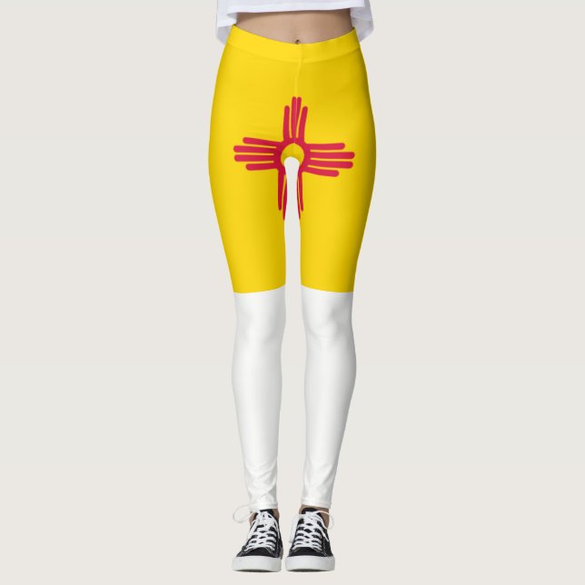 New Mexico flag Leggings (Front)
