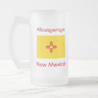 New Mexico Flag Map City Mug