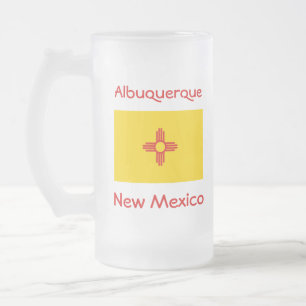 New Mexico Flag Map City Mug