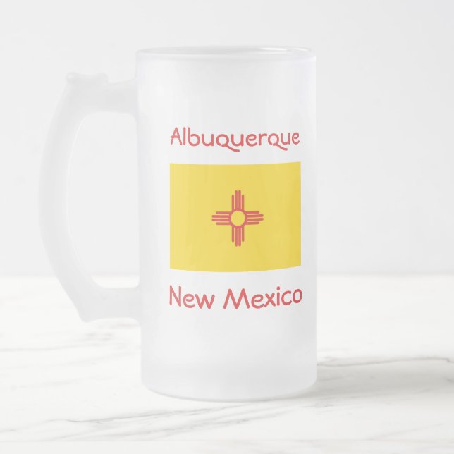 New Mexico Flag Map City Mug (Left)