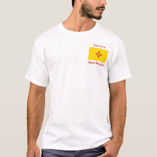 New Mexico Flag Map City T-Shirt