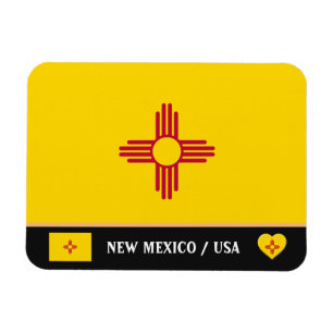 New Mexico Flag & New Mexico State /travel America Magnet