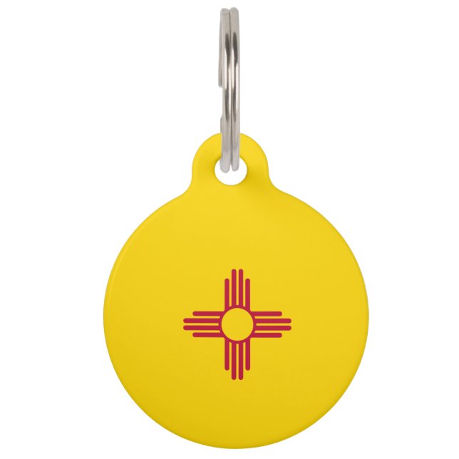 New Mexico Flag Pet Tag (Front)