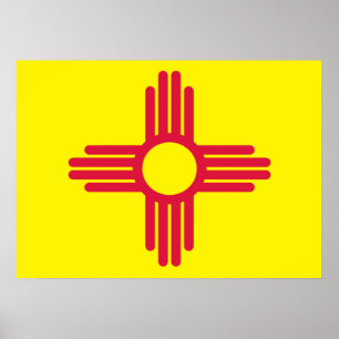 New Mexico flag Poster