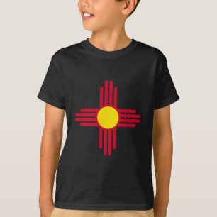 New Mexico Flag Red Zia Sun Symbol T-Shirt