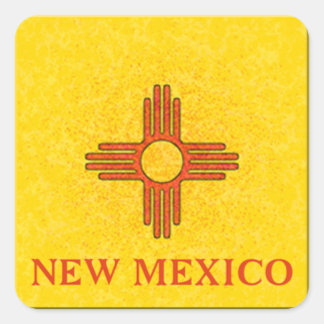 NEW MEXICO FLAG SQUARE STICKER