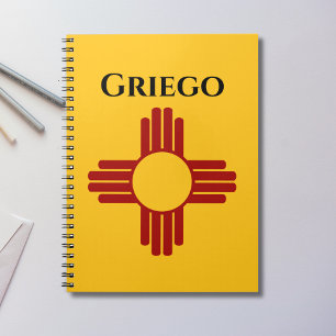 New Mexico flag with Zia symbol Notebook