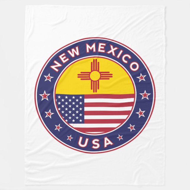 New Mexico Fleece Blanket (Front)