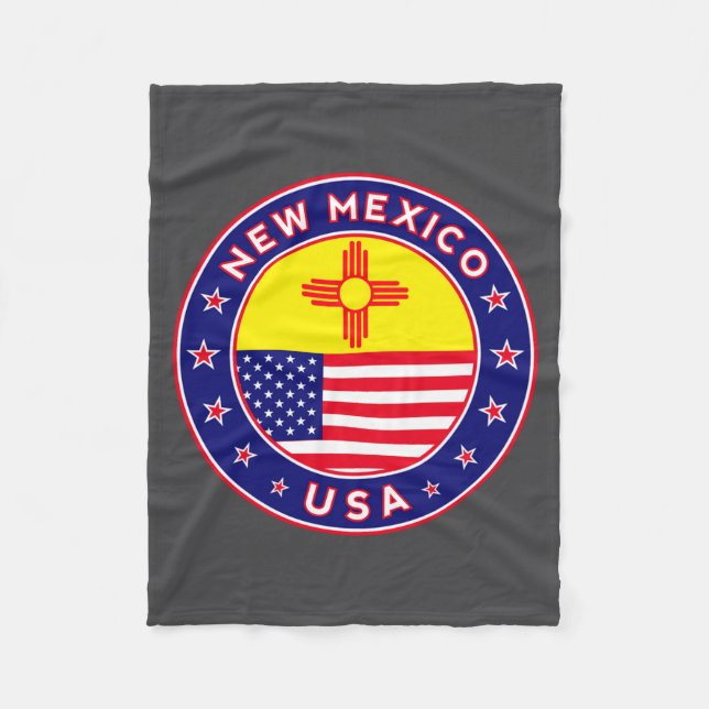 New Mexico  Fleece Blanket (Front)