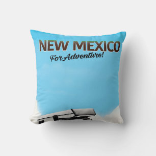 New Mexico "For Adventure" Travel poster Cushion