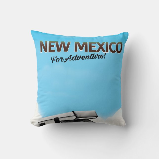 New Mexico "For Adventure" Travel poster Cushion (Front)