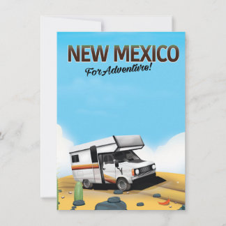 New Mexico "For Adventure" Travel poster Invitation