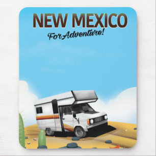 New Mexico "For Adventure" Travel poster Mouse Mat