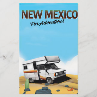 New Mexico "For Adventure" Travel poster Stationery