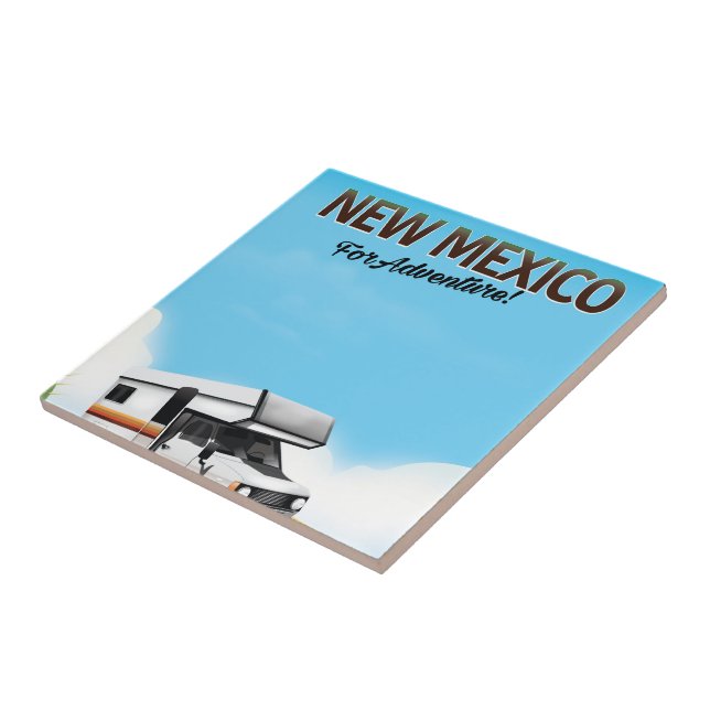 New Mexico "For Adventure" Travel poster Tile (Side)