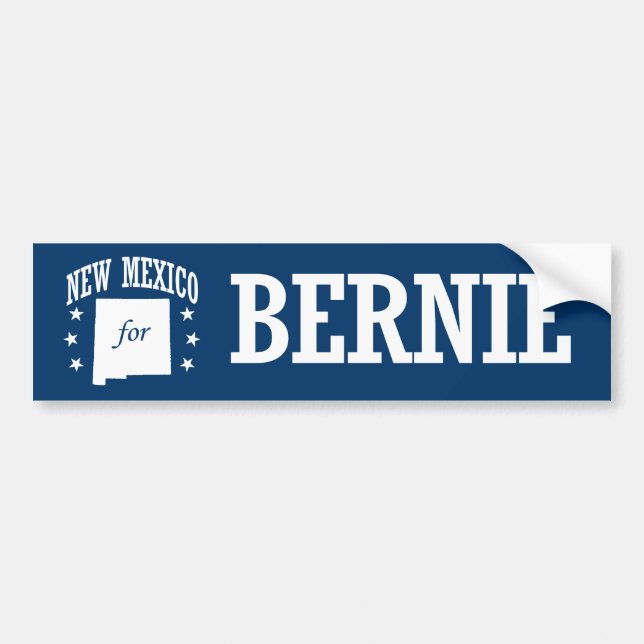 NEW MEXICO FOR BERNIE SANDERS BUMPER STICKER (Front)