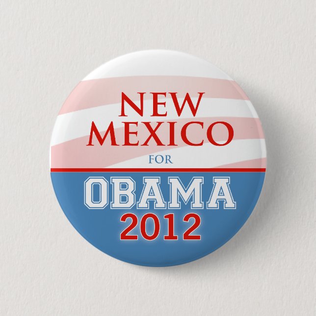 NEW MEXICO for Obama 2012 6 Cm Round Badge (Front)