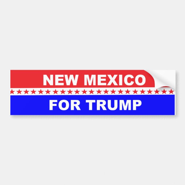 New Mexico For Trump Bumper Sticker (Front)