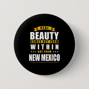 New Mexico - Funny D City Gift 6 Cm Round Badge