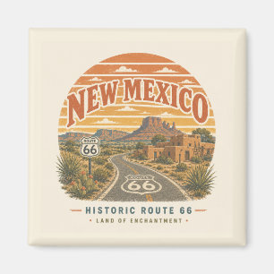 New Mexico Historic Route 66 Desert Art Magnet