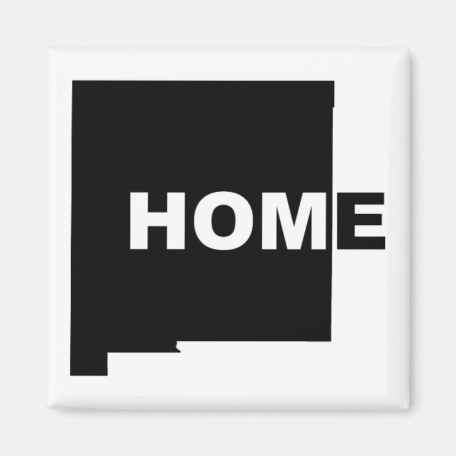 New Mexico Home Away From State Fridge Magnet (Front)