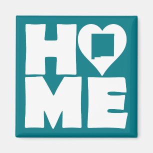 New Mexico Home Heart State Fridge Magnet