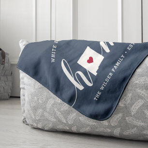 New Mexico Home State Personalised Sherpa Blanket