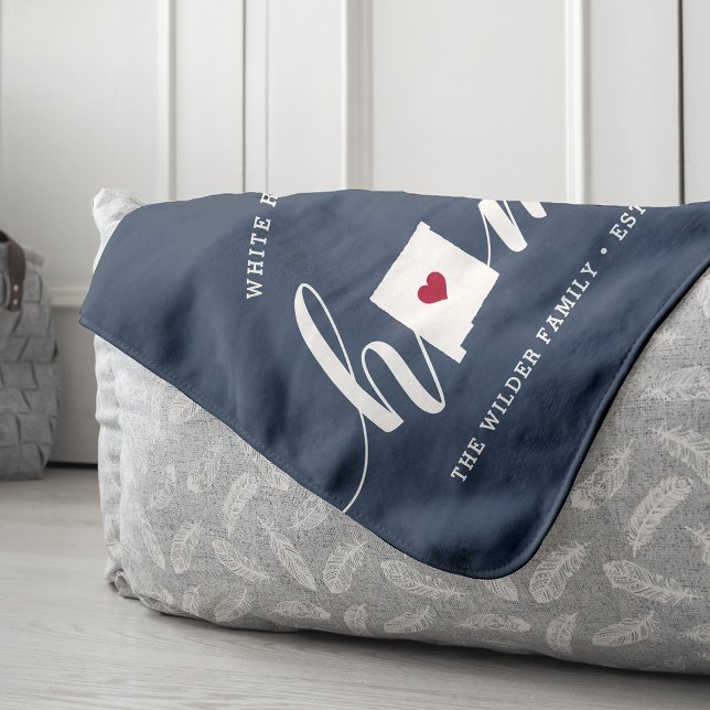 New Mexico Home State Personalised Sherpa Blanket (Creator Uploaded)