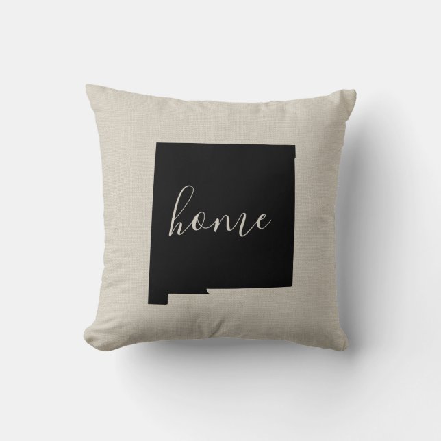 New Mexico Home State Throw Pillow (Front)