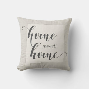 New Mexico - Home Sweet Home burlap-look Cushion