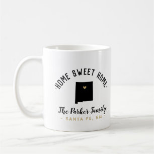 New Mexico Home Sweet Home Family Monogram Mug