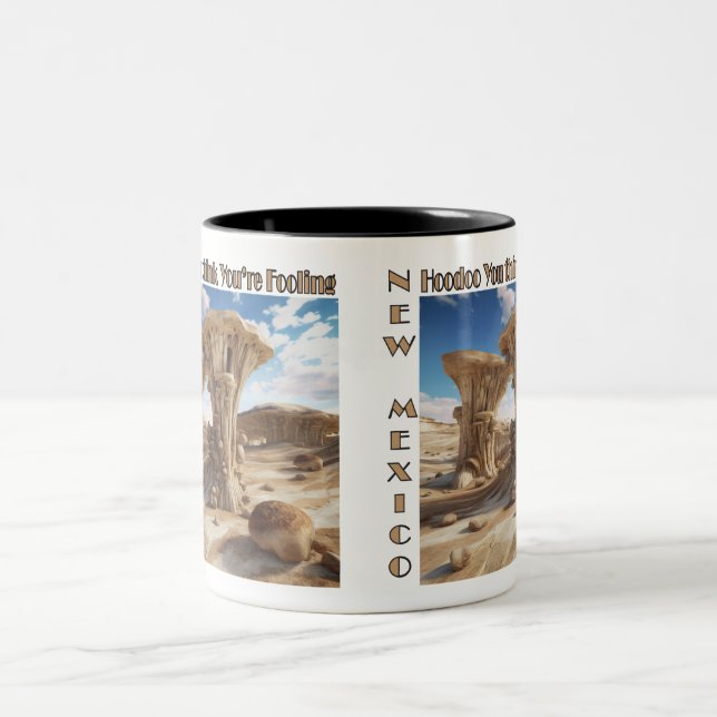 New Mexico Hoodoos  Two-Tone Coffee Mug (Center)