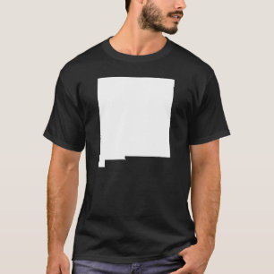 New Mexico in White and Black T-Shirt