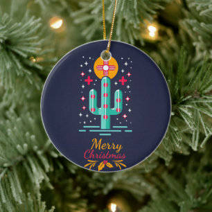 🔴new MEXICO INSPIRED FLAG CERAMIC ORNAMENT