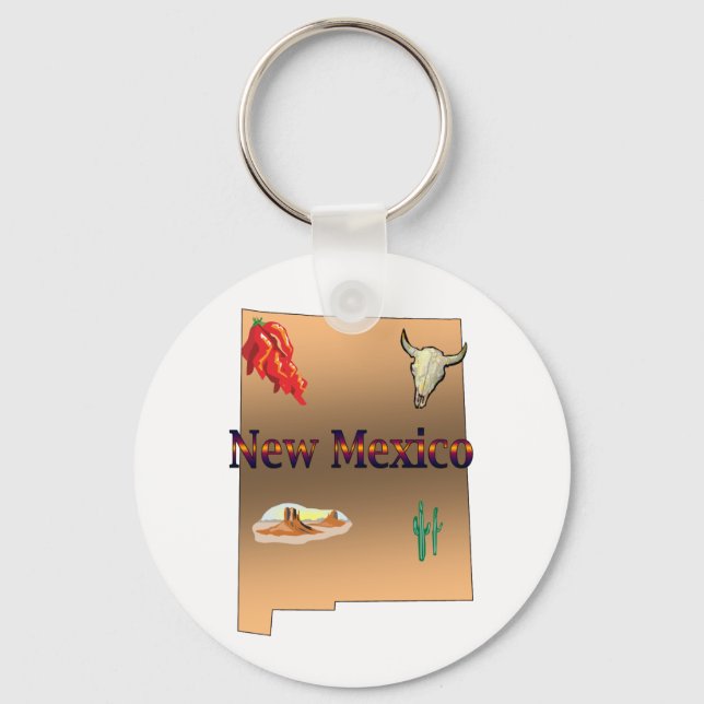 New Mexico Keychain (Front)