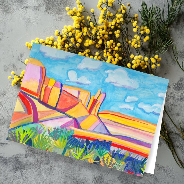 New Mexico Kitchen Mesa Landscape Art CUSTOM Card (New Mexico Kitchen Mesa Landscape Art CUSTOM Card
)