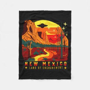 New Mexico Land Of Enchantment Fleece Blanket