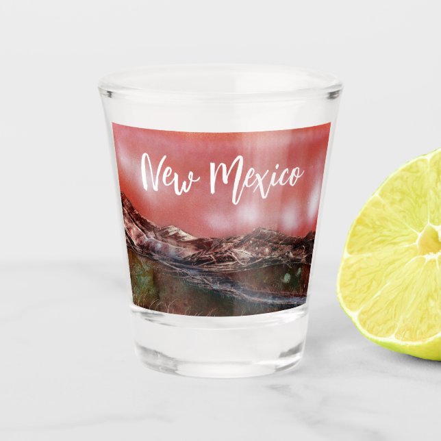 New Mexico Land of Enchantment Shot Glass (Front)